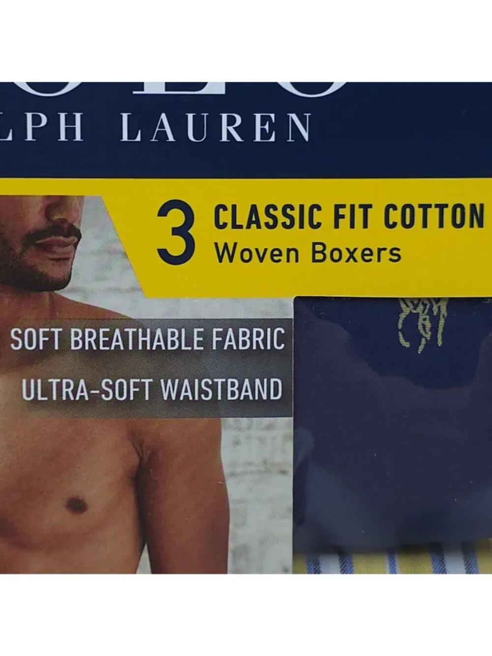 Polo Ralph Lauren 3 Pack Classic Fit Cotton Woven Boxers Soft Breathable Small